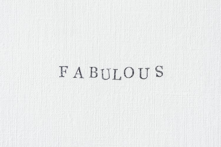 Word Fabulous On Paper