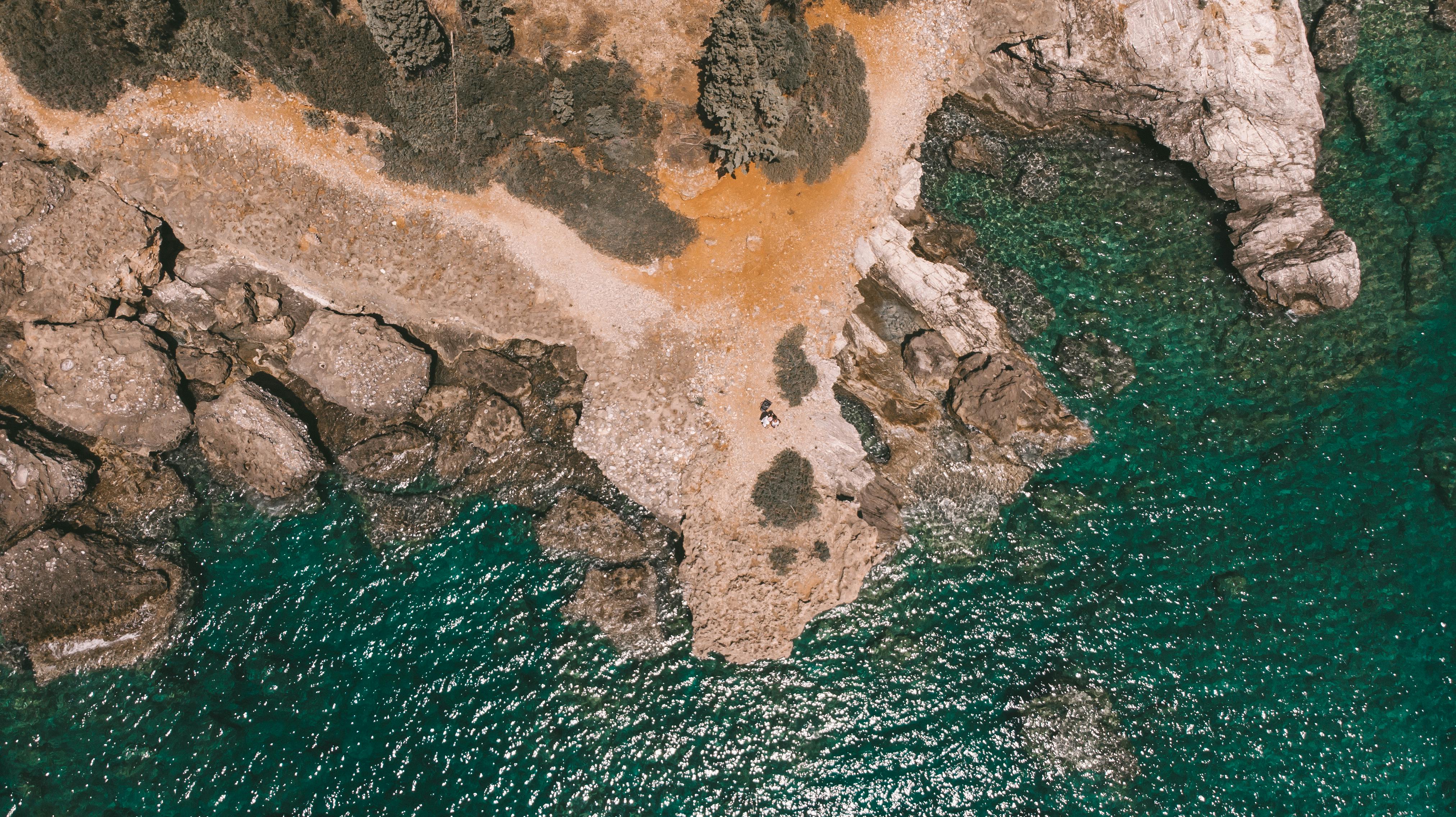 Top View Photo of Boulders · Free Stock Photo