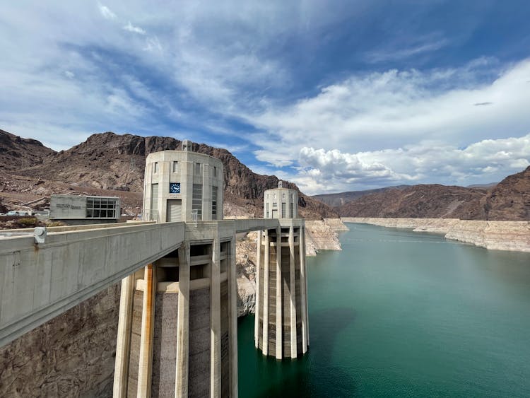 Hoover Dam During Sunny Day