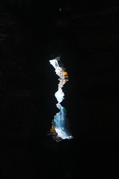 Free stock photo of cave, cave falls, clear water Stock Photo