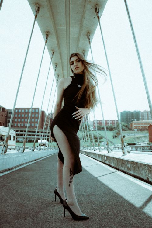 A Woman in a Black Dress · Free Stock Photo