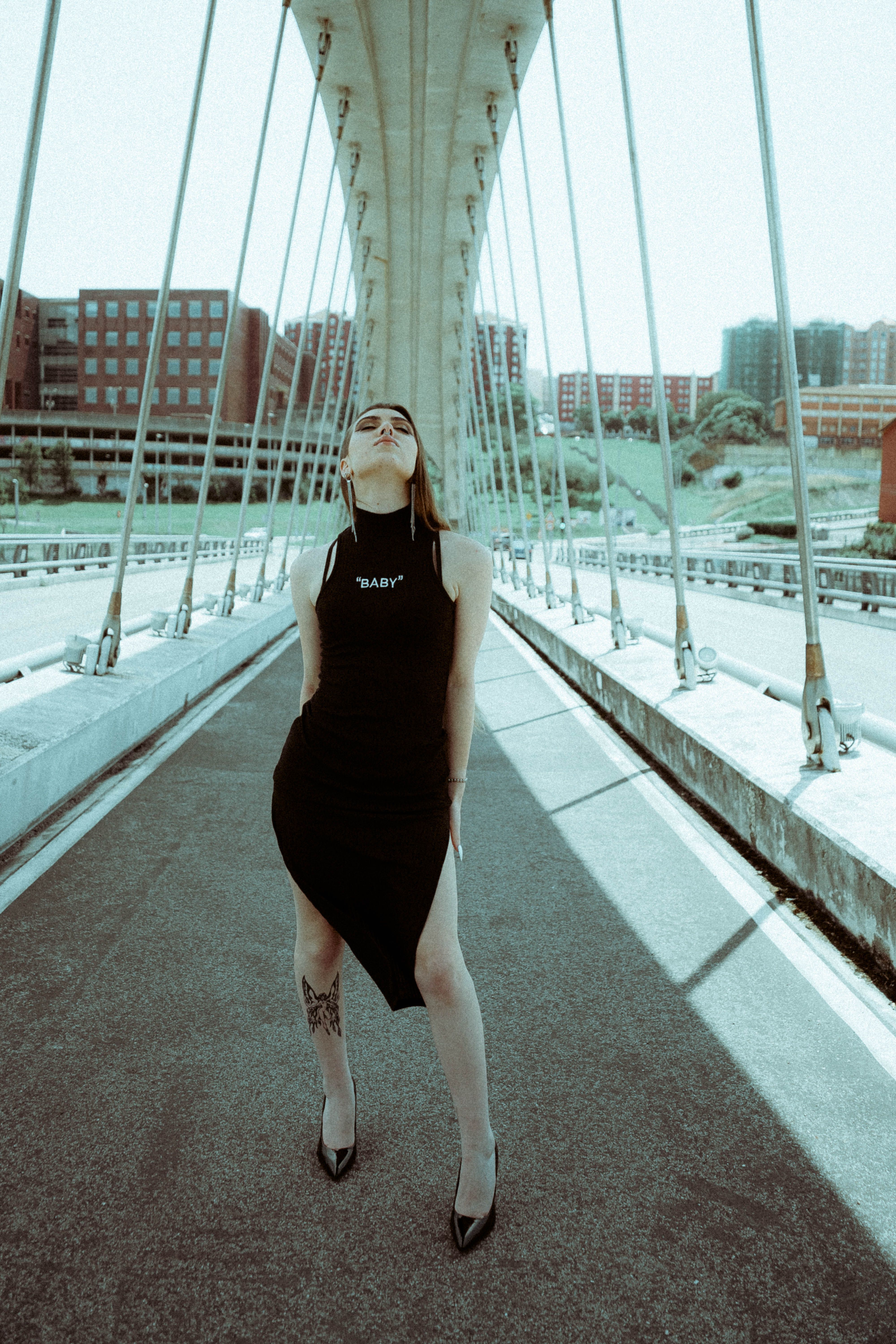 Vestido Midi Canelado