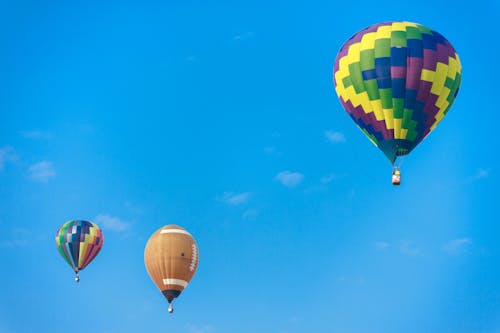 Základová fotografie zdarma na téma barevný, horkovzdušný balón, košík