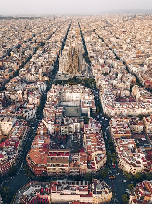 Foto stok gratis bangunan, barcelona, cityscape