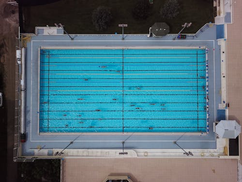Drone Shot of a Lap Pool