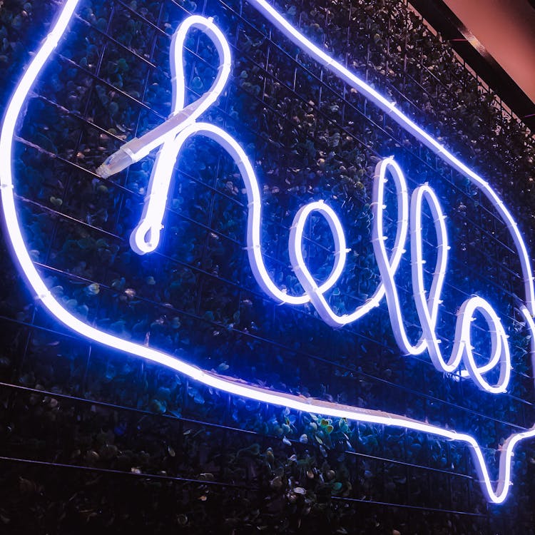 Neon Sign On Wall