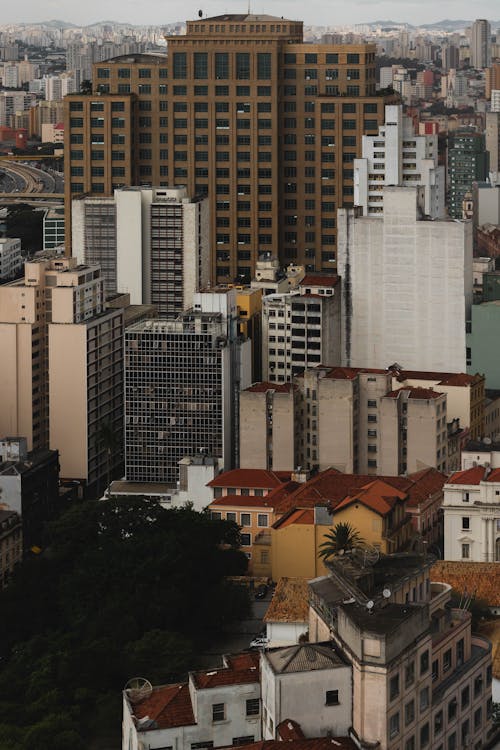 Aerial View of City Buildings