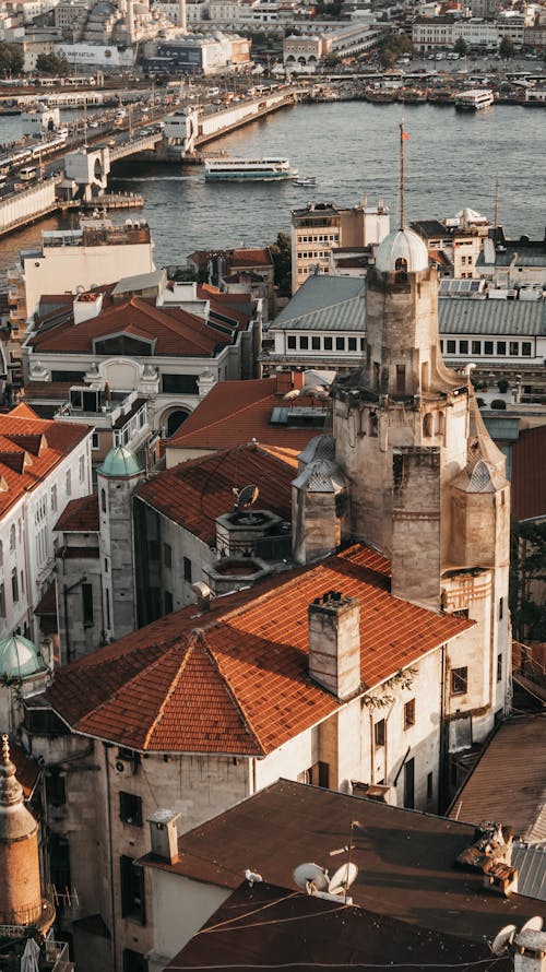 Kostenloses Stock Foto zu drohne erschossen, gebäude, istanbul