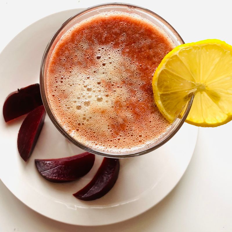 Pomegranate Beet Lemon Juice