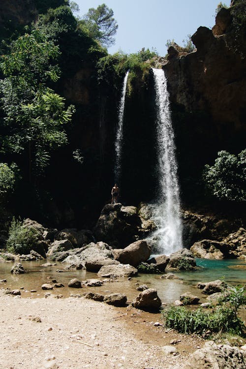 Water Falls on Rocky Mountain