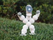 A Clibcbot on a Grassy Ground