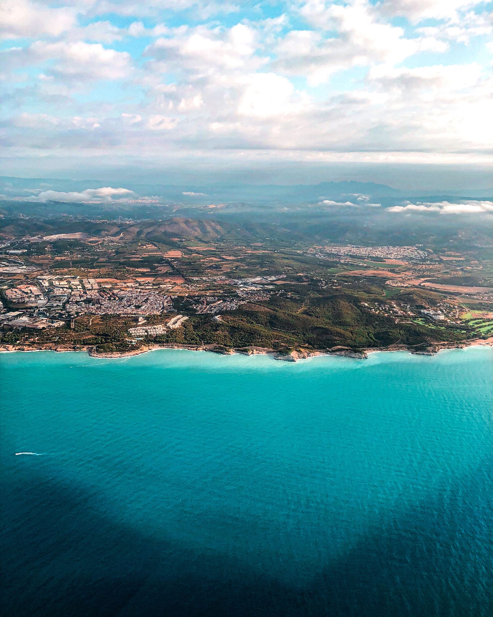 Costa catalana des de l'aire