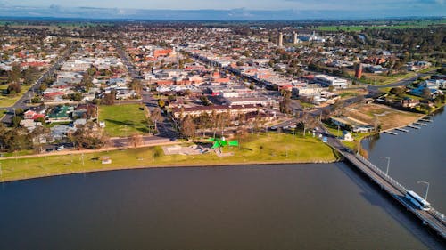 Free stock photo of aerial, australia, border