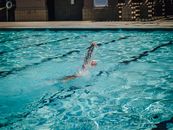 Person in Swimming Pool