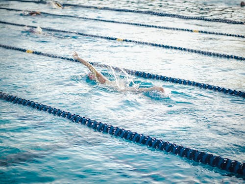 A Swimmer Swimming in the Swimming Pool