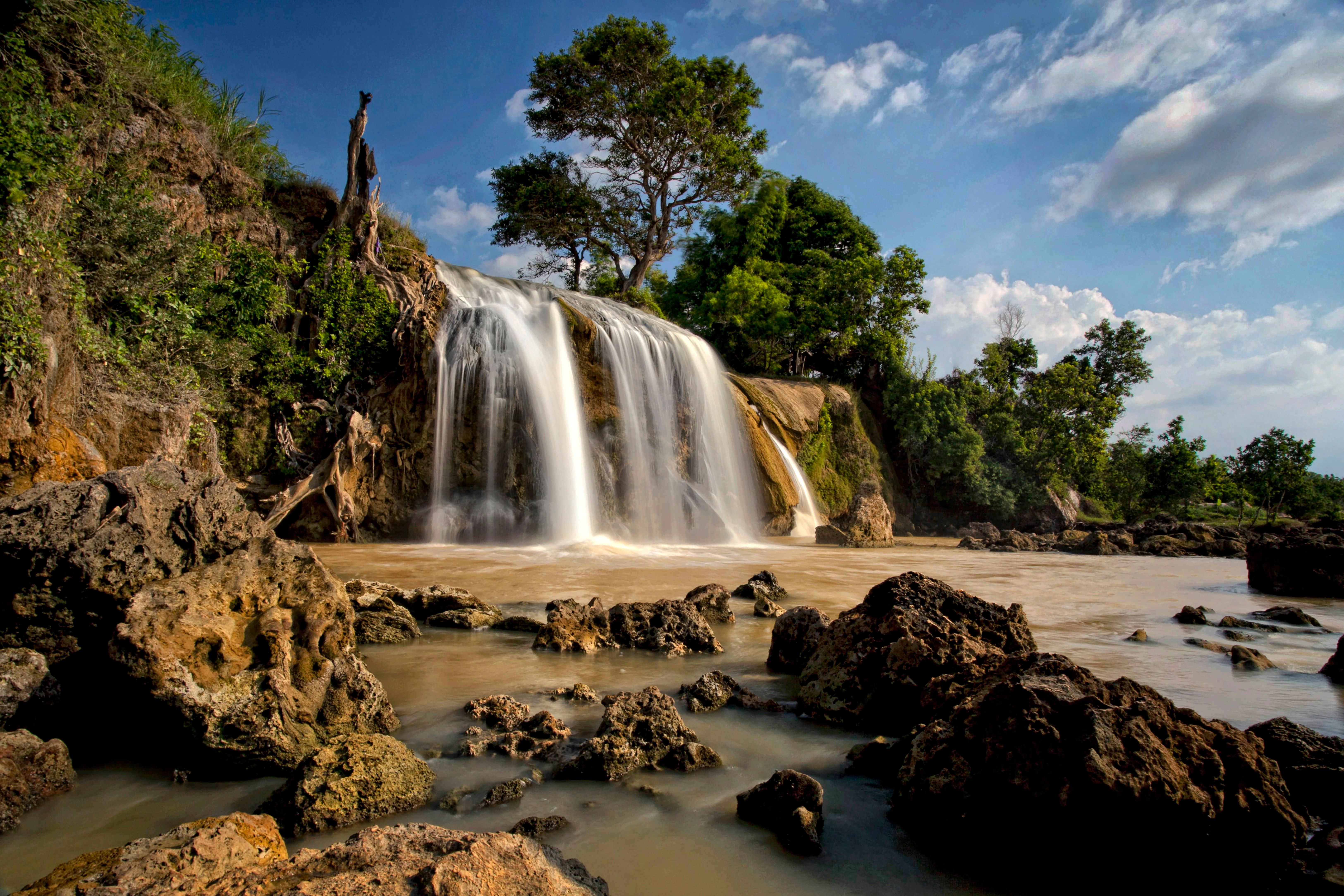 Waterfalls Cascading Down the Plunge Pool