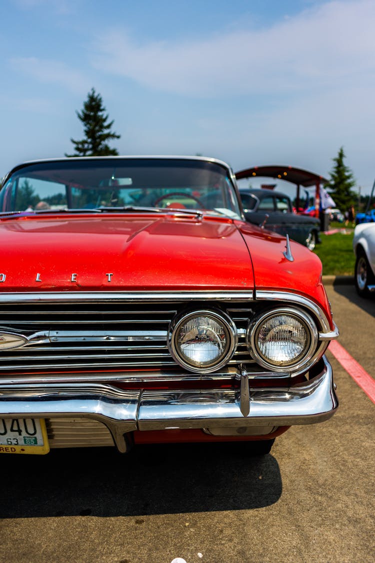 Red Classic Chevrolet Impala