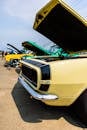 Yellow Car on Parking Lot