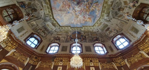 Základová fotografie zdarma na téma al fresco, horní belvedere, stropní malba