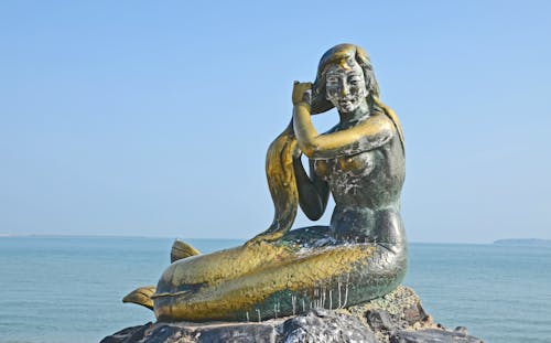 Free stock photo of the golden mermaid Stock Photo