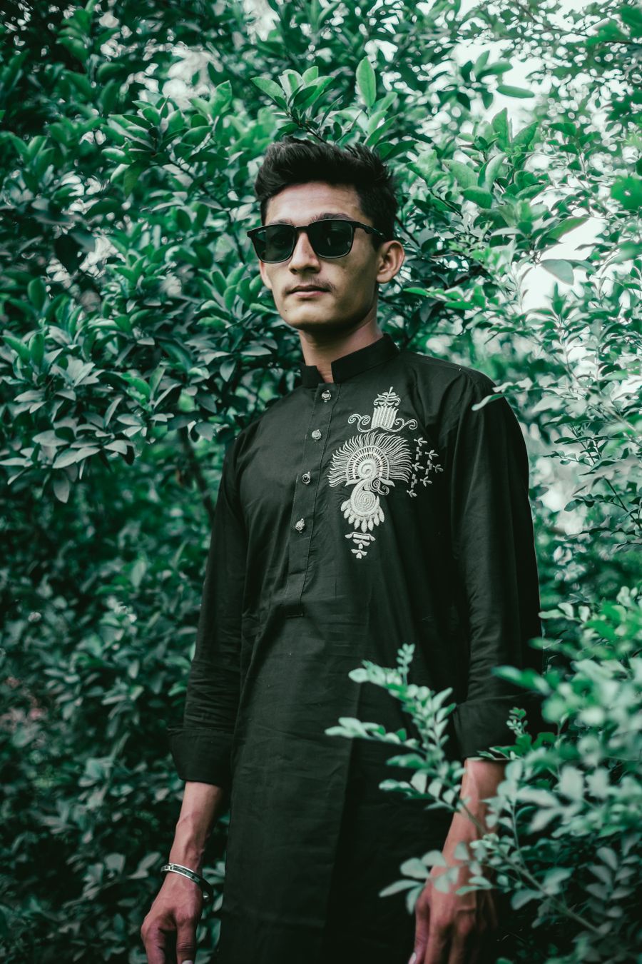 Forest Embroidered Kurta