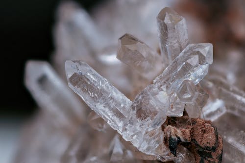 Free A Cluster of Quartz Crystal Stock Photo