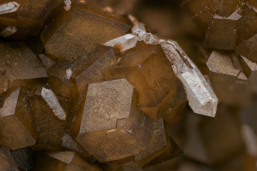 Free A Cluster of Aura Quartz Crystal Stock Photo