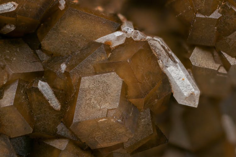 A Cluster Of Aura Quartz Crystal