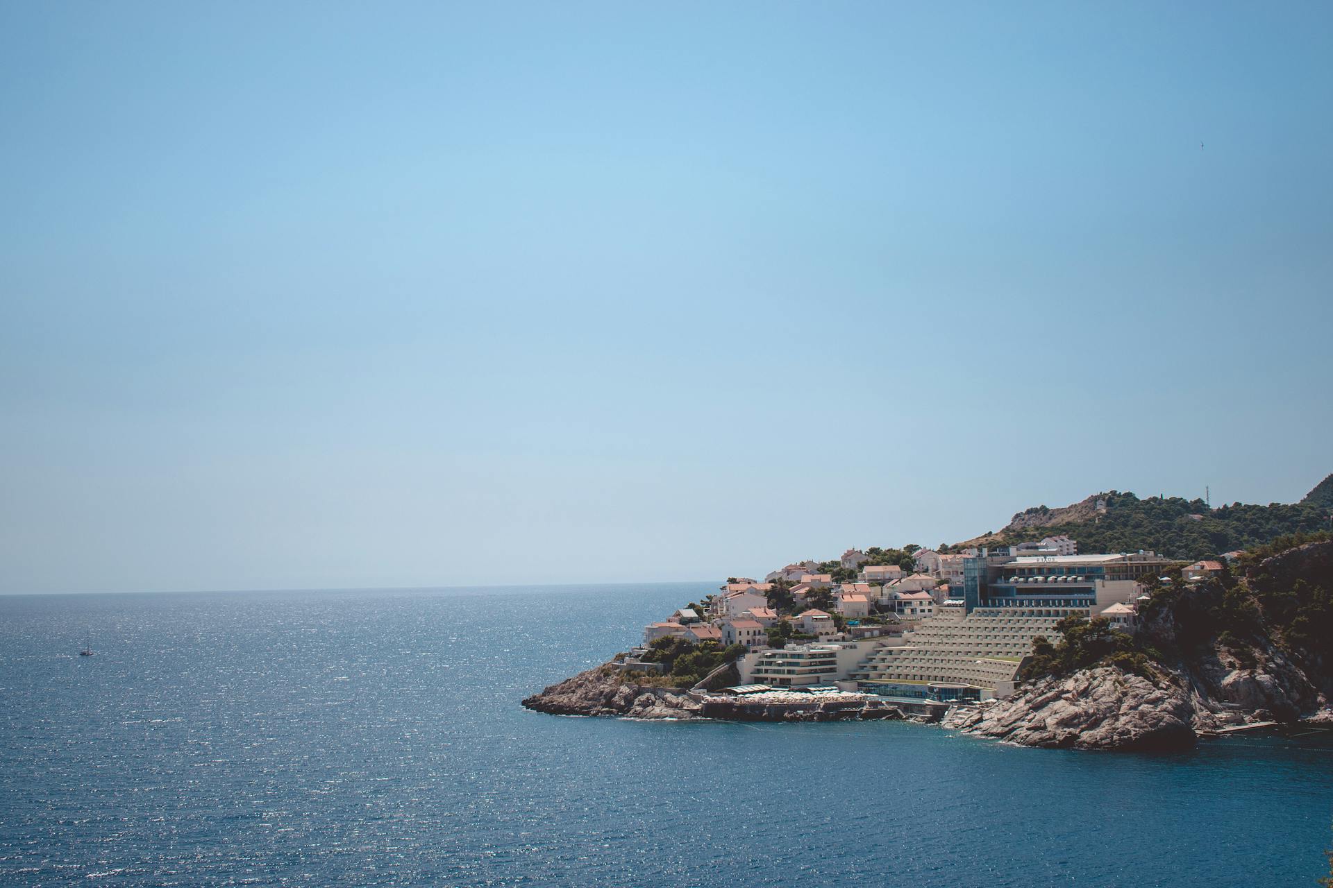 Aerial Shot of Rixos Premium Dubrovnik Resort in Croatia