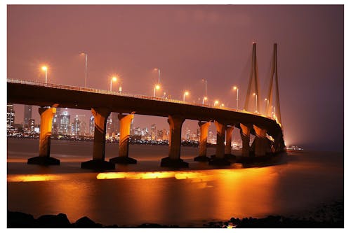 Free stock photo of light trails, long exposure, mumbai