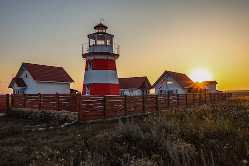 Free stock photo of lighthouse, sun, sunlight Stock Photo
