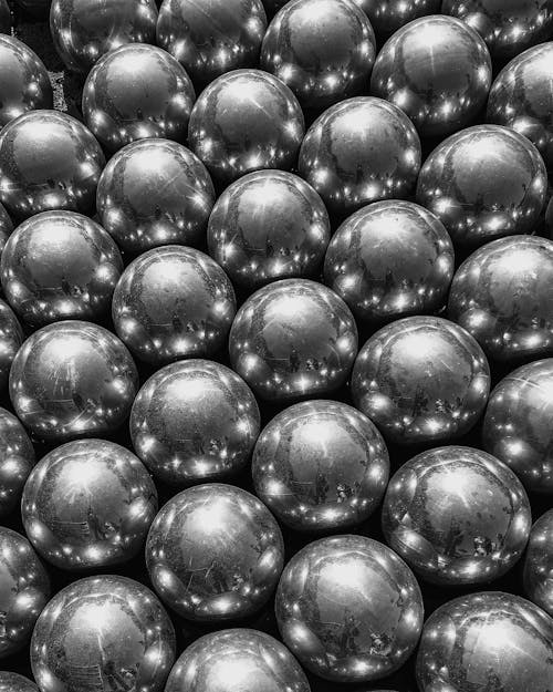 Close-up of Silver Balls
