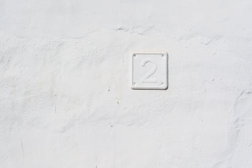 Free stock photo of monochrome, number, two