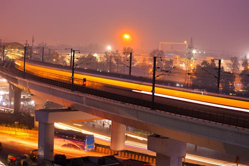 Timelapse Foto Van Train