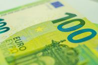 20 Euro Bill on White Surface