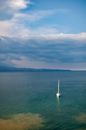 Boat Sailing on Blue Sea