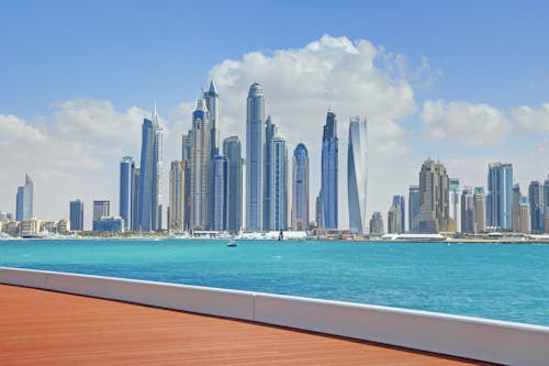 A City Skyline near the Sea