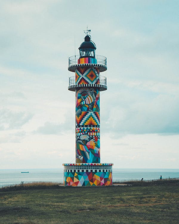A Colorful Lighthouse · Free Stock Photo