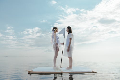 Women Standing on the Raft
