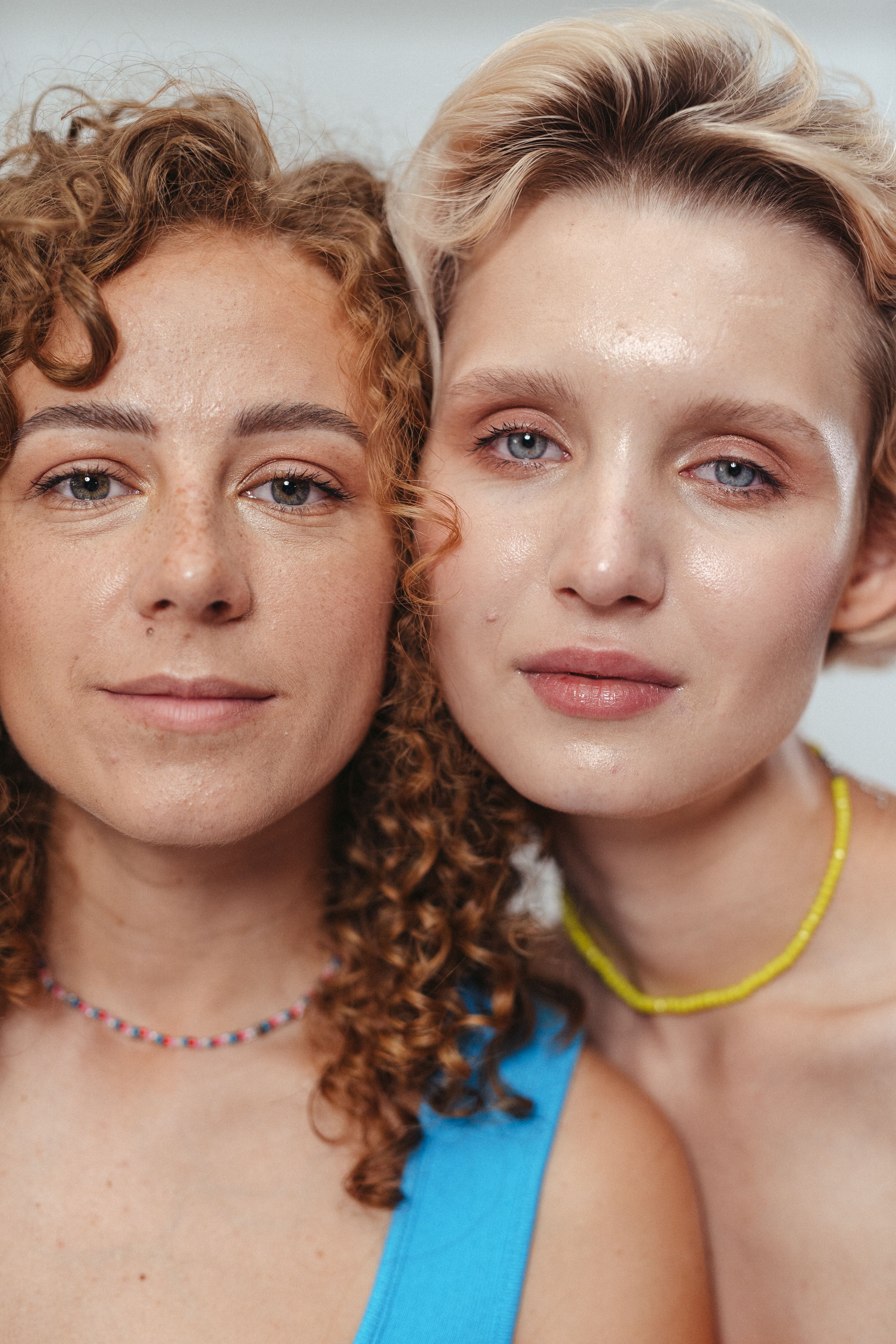 Faces of Two Models · Free Stock Photo