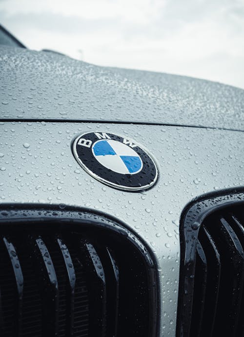 Free Close-Up Shot of a BMW Car Emblem  Stock Photo