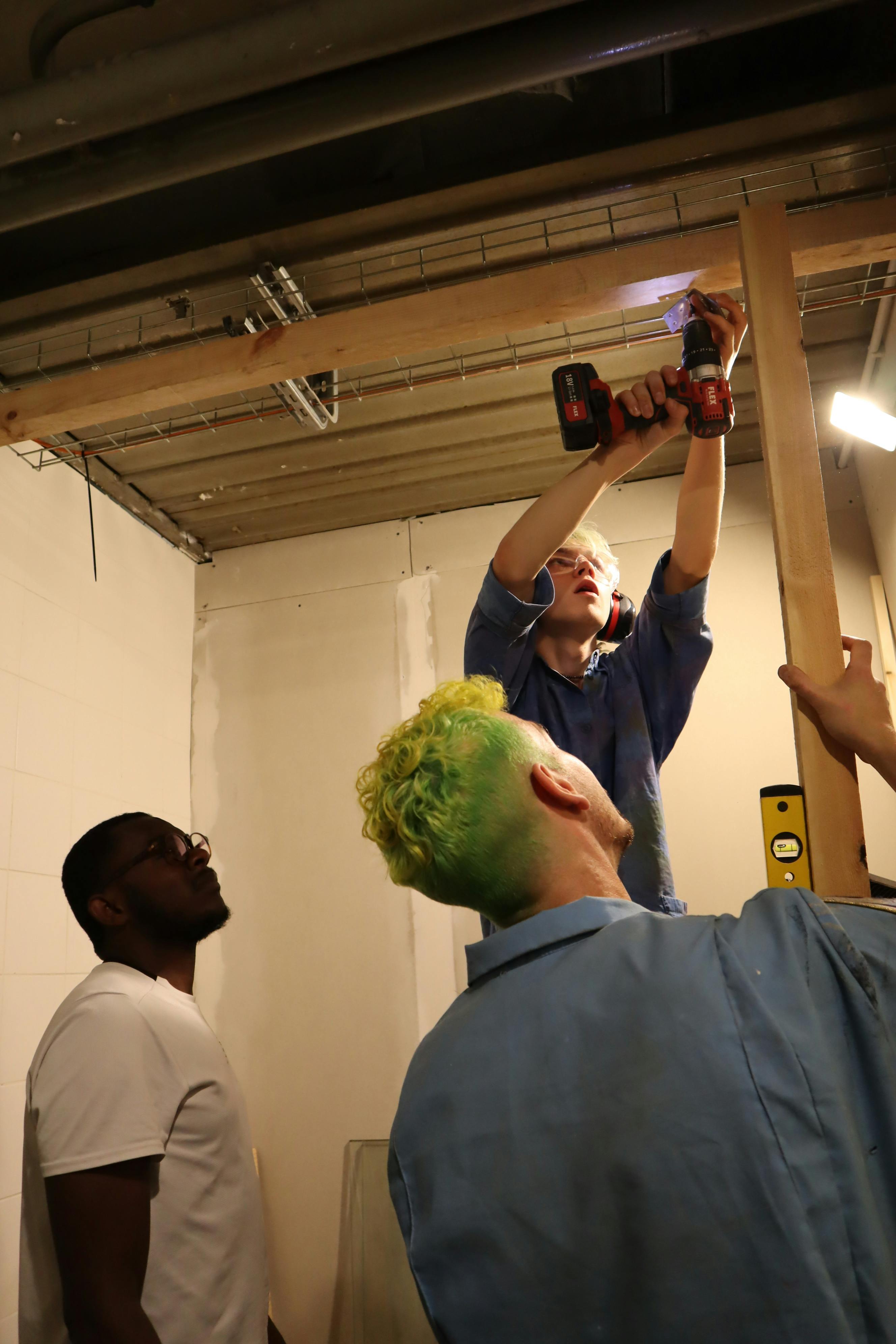 Construction Workers Working Together