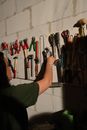 Hand Tools Hanging on the Wall