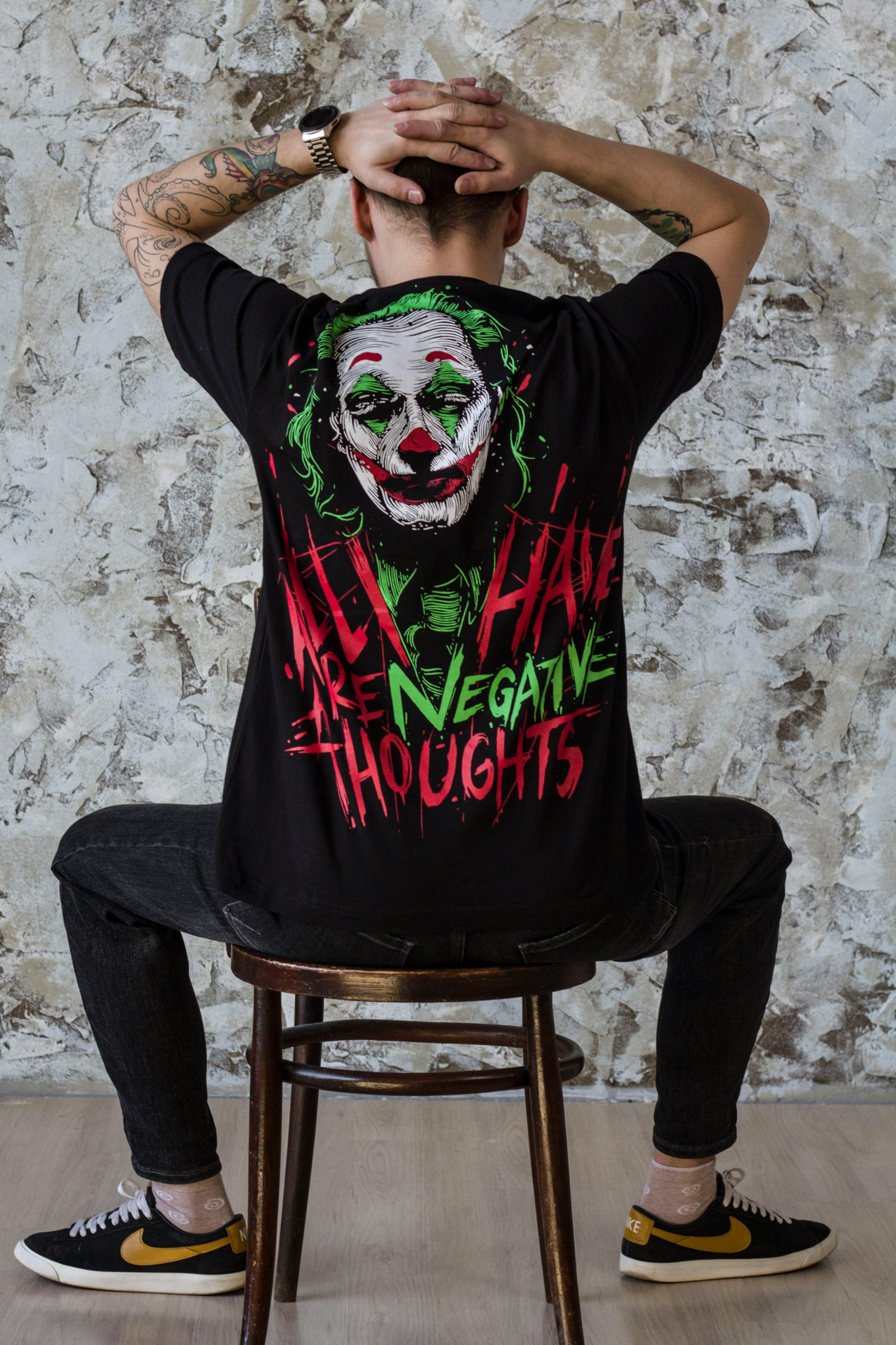 Suicide Squad Joker Jared Leto Tattoo Laugh Teeth Icon T-Shirt