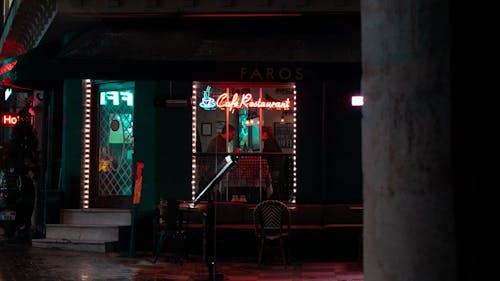 A Couple Sitting at the Table