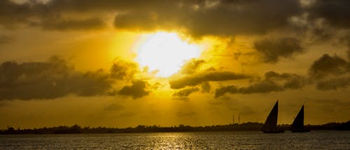 Free stock photo of sunset ocean Stock Photo
