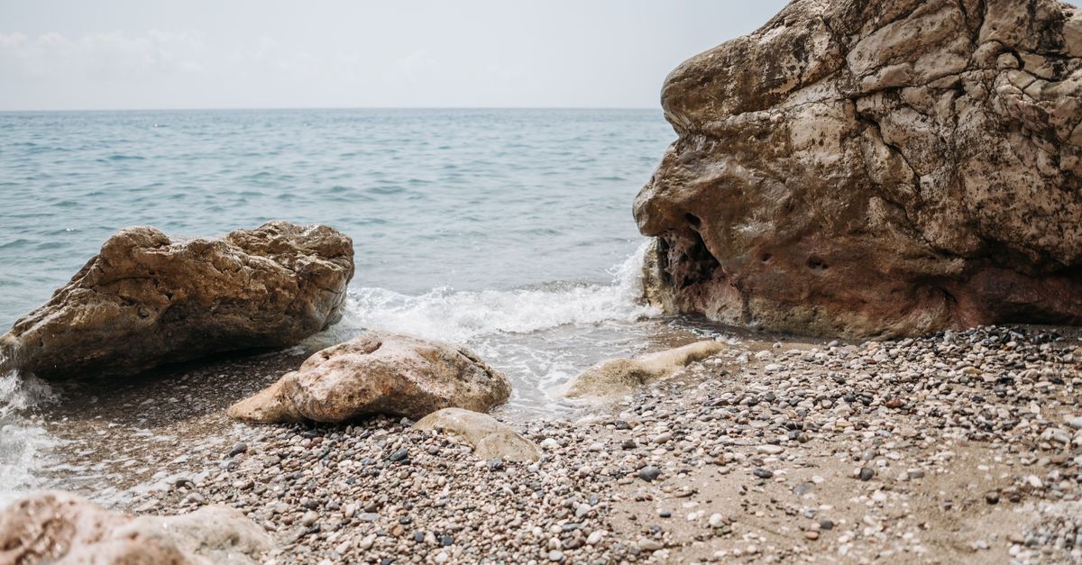 Big Rocks At Sea Big Rocks on Sea Shore · Free Stock Photo