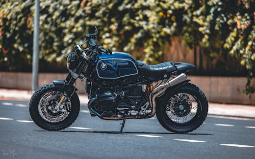 Free A BMW Motorcycles on the Road Stock Photo