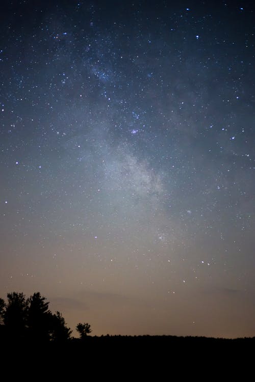 galaksi, gece, gece gökyüzü içeren Ücretsiz stok fotoğraf