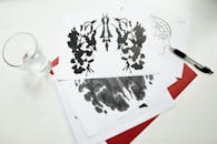 Abstract Painting on the Table